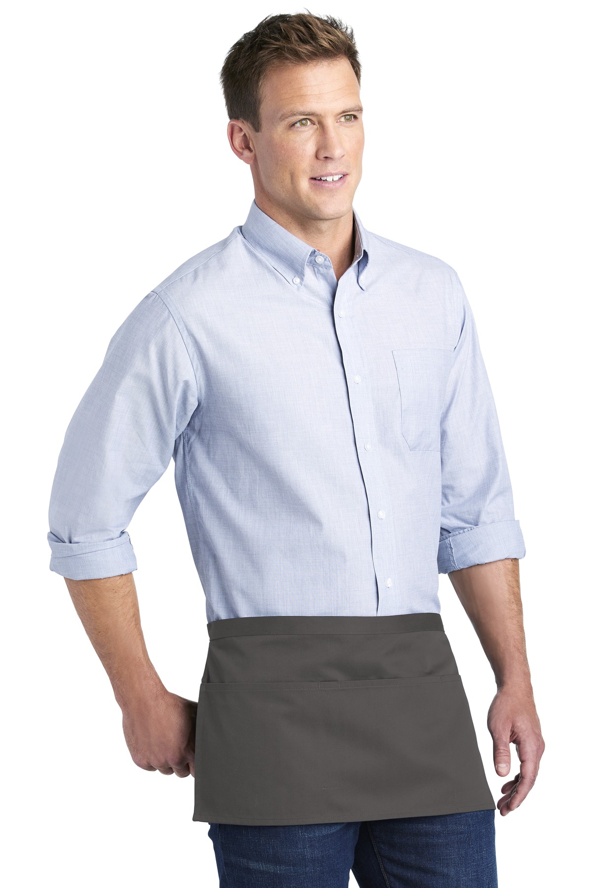 Port Authority Three-Pocket Waist Apron. A602 2