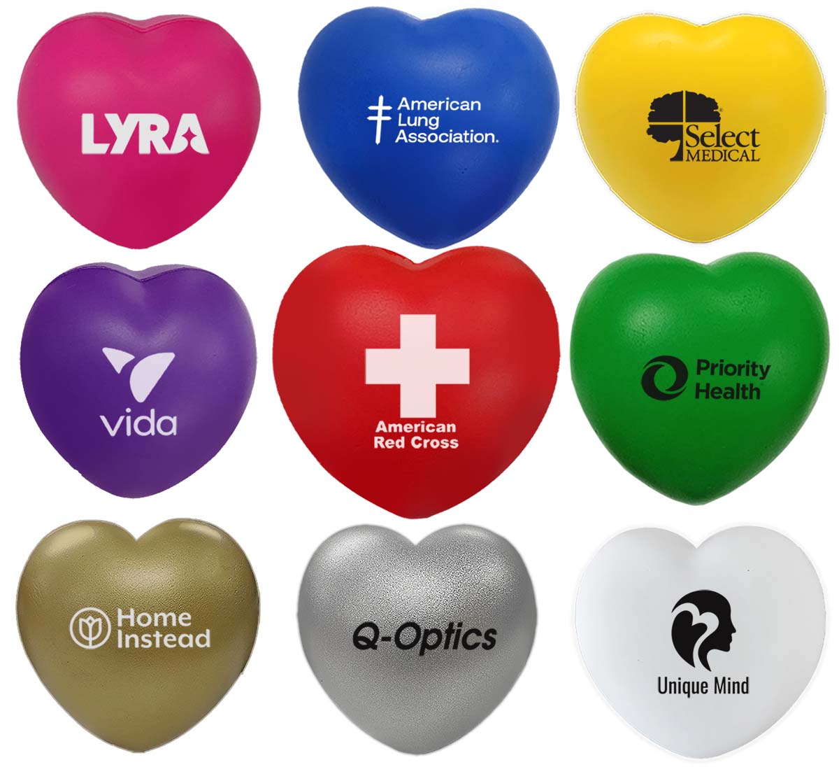 Heart Shape Stress Reliever, Semi Soft And Squeezable 7