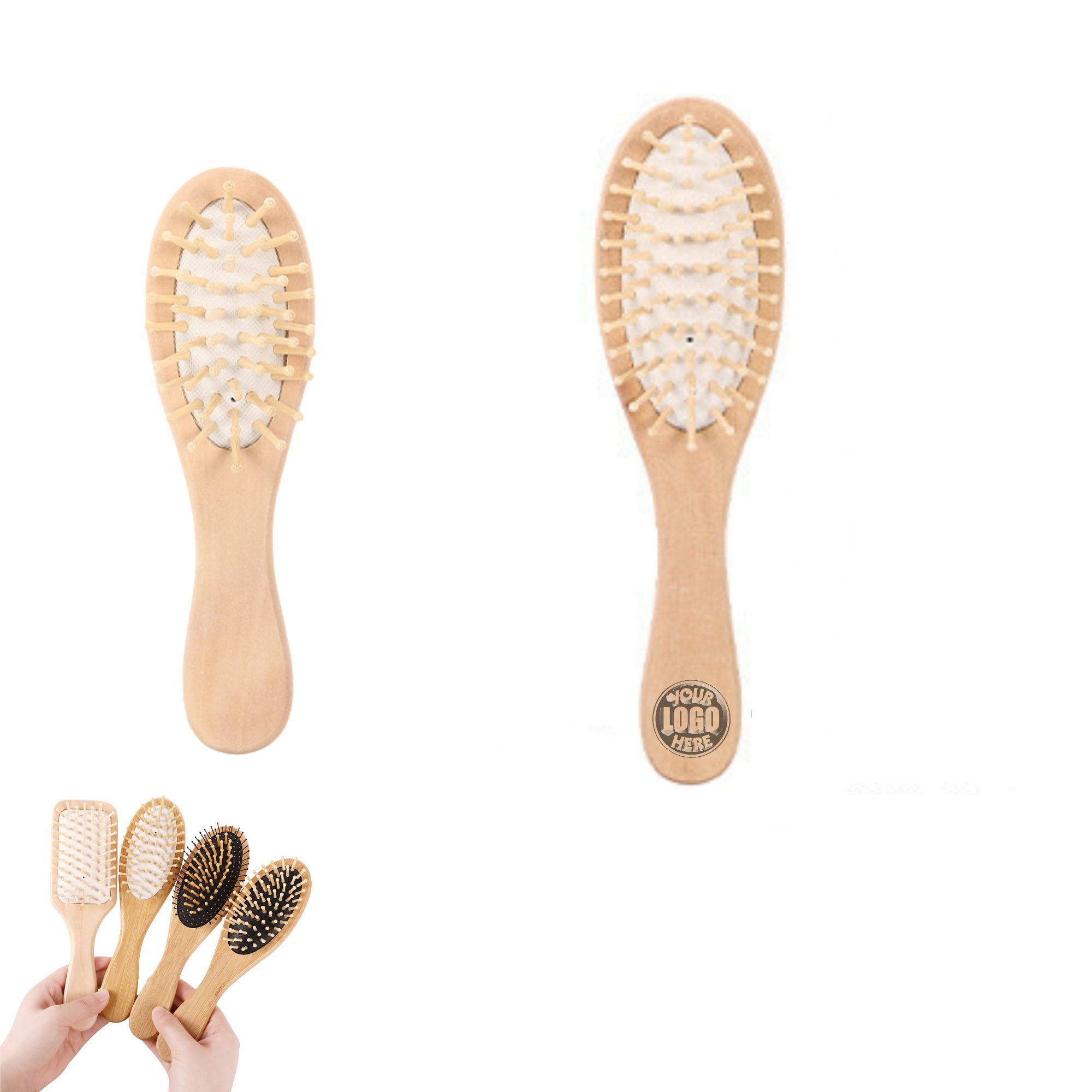Natural Wooden Hair Brush 5