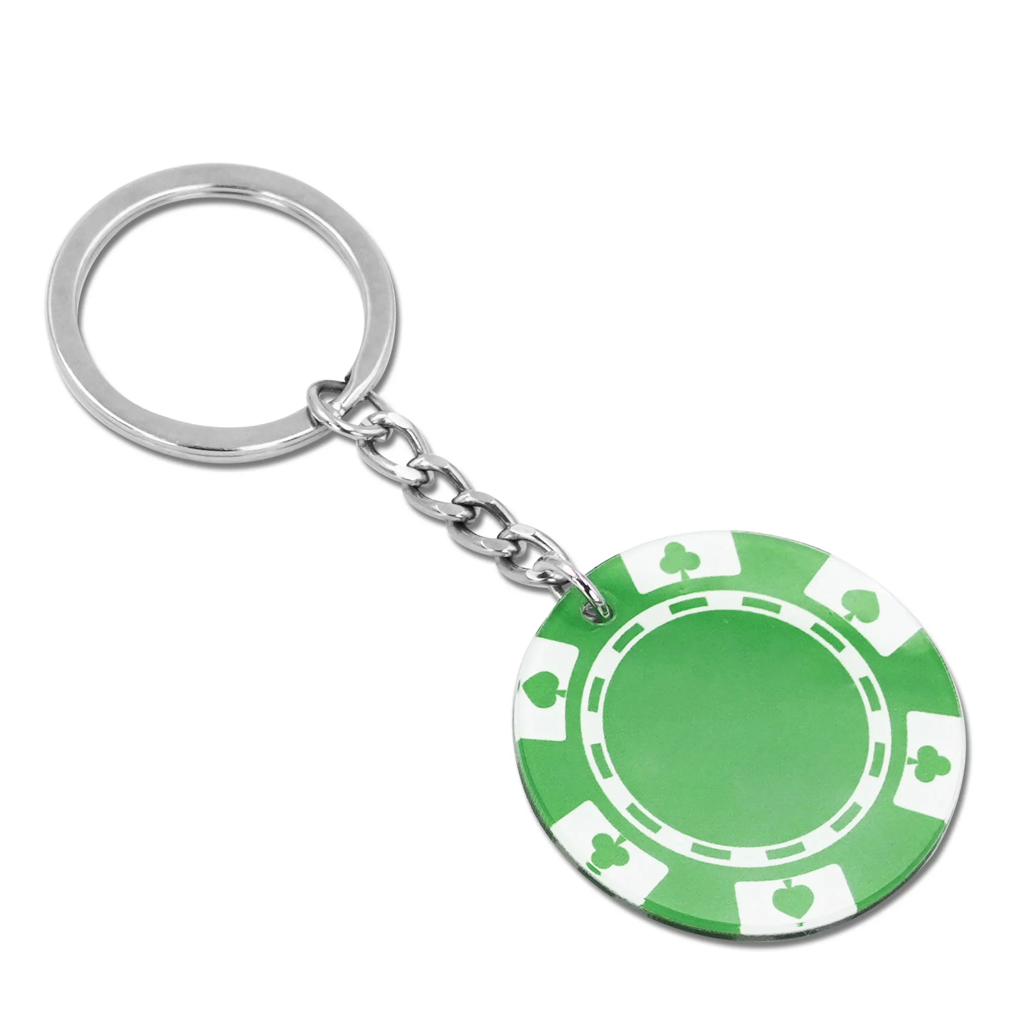 Full Color Acrylic Poker Chip Keychain 5