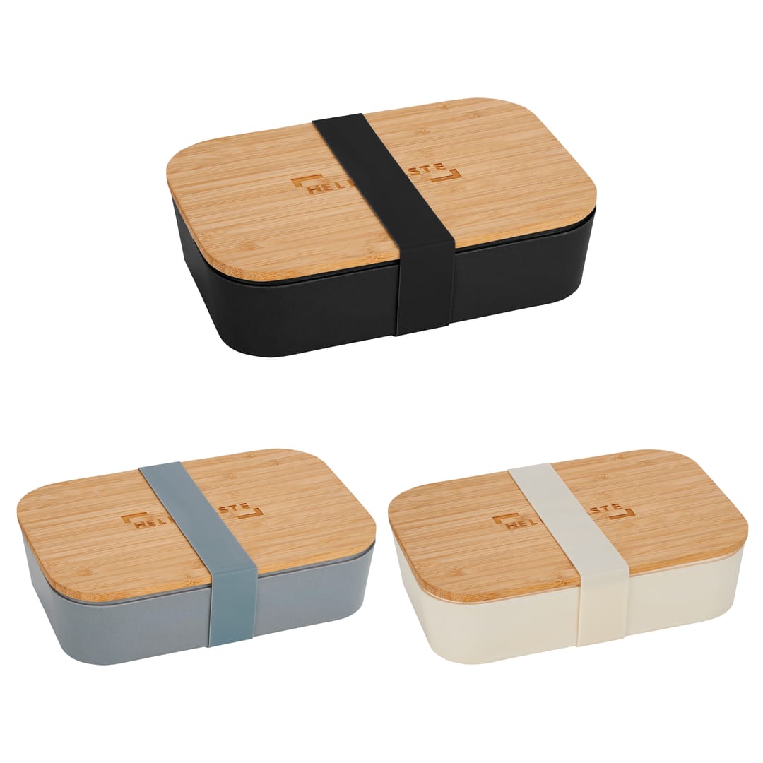 Bamboo Fiber Lunch Box with Cutting Board Lid 173