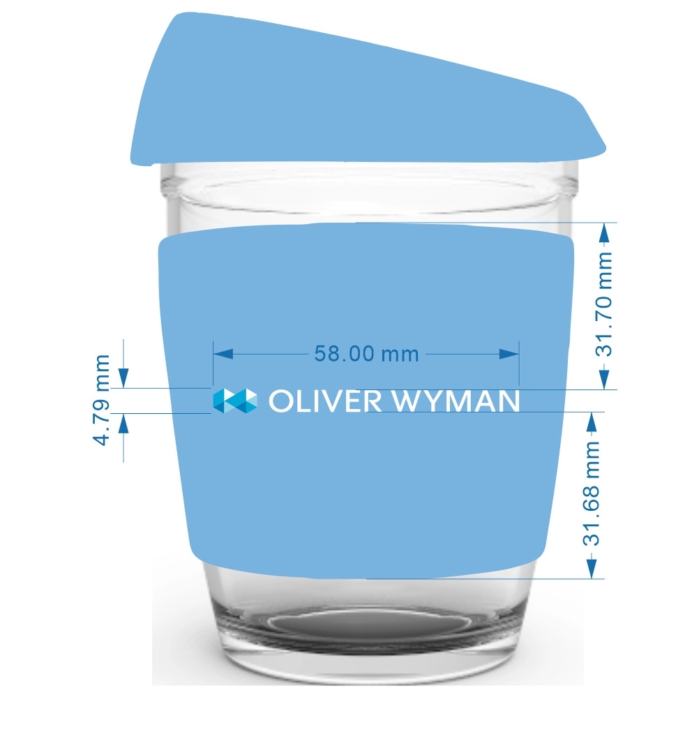 Glass Reusable Coffee Cup with Lid 14