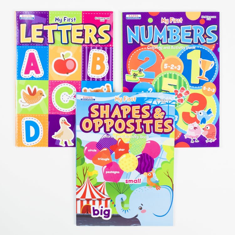 "My First" Coloring Books - Letters Math Picture Dictionary 2