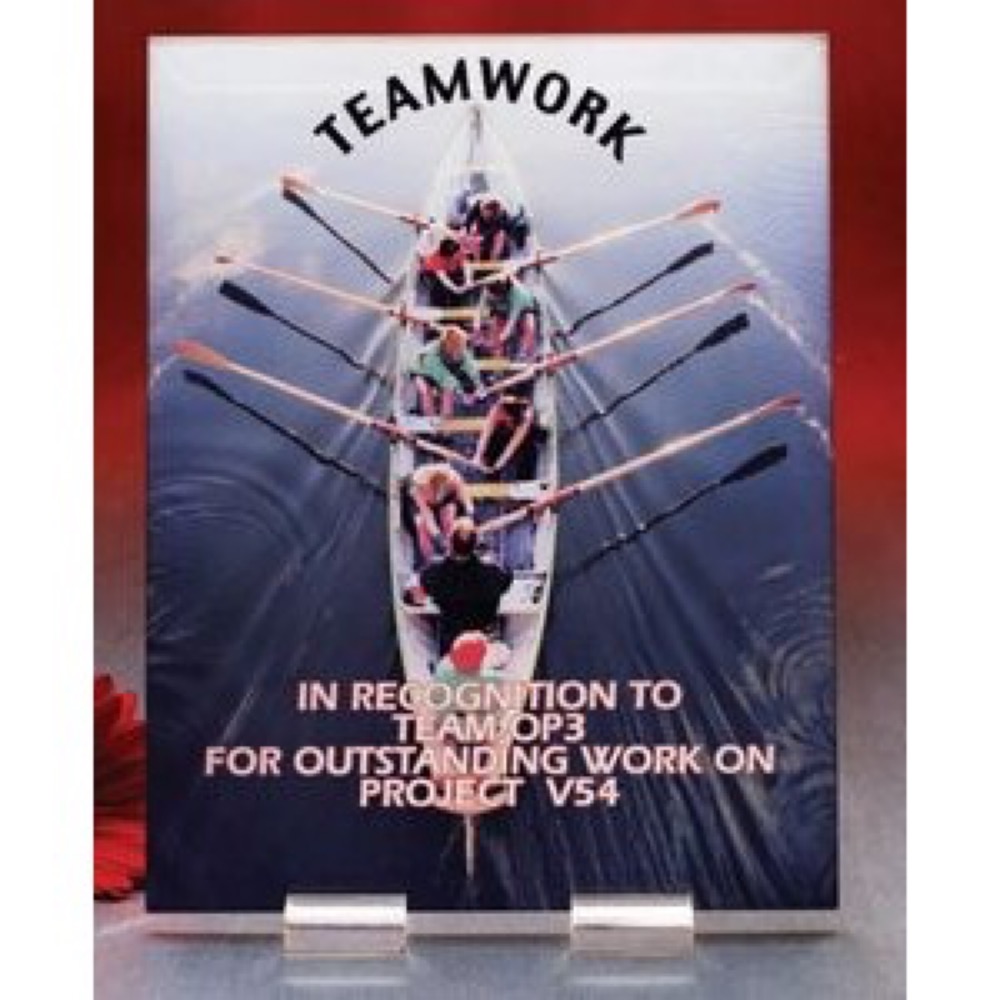 Rectangular Award With Lucite Holders (5"x7")