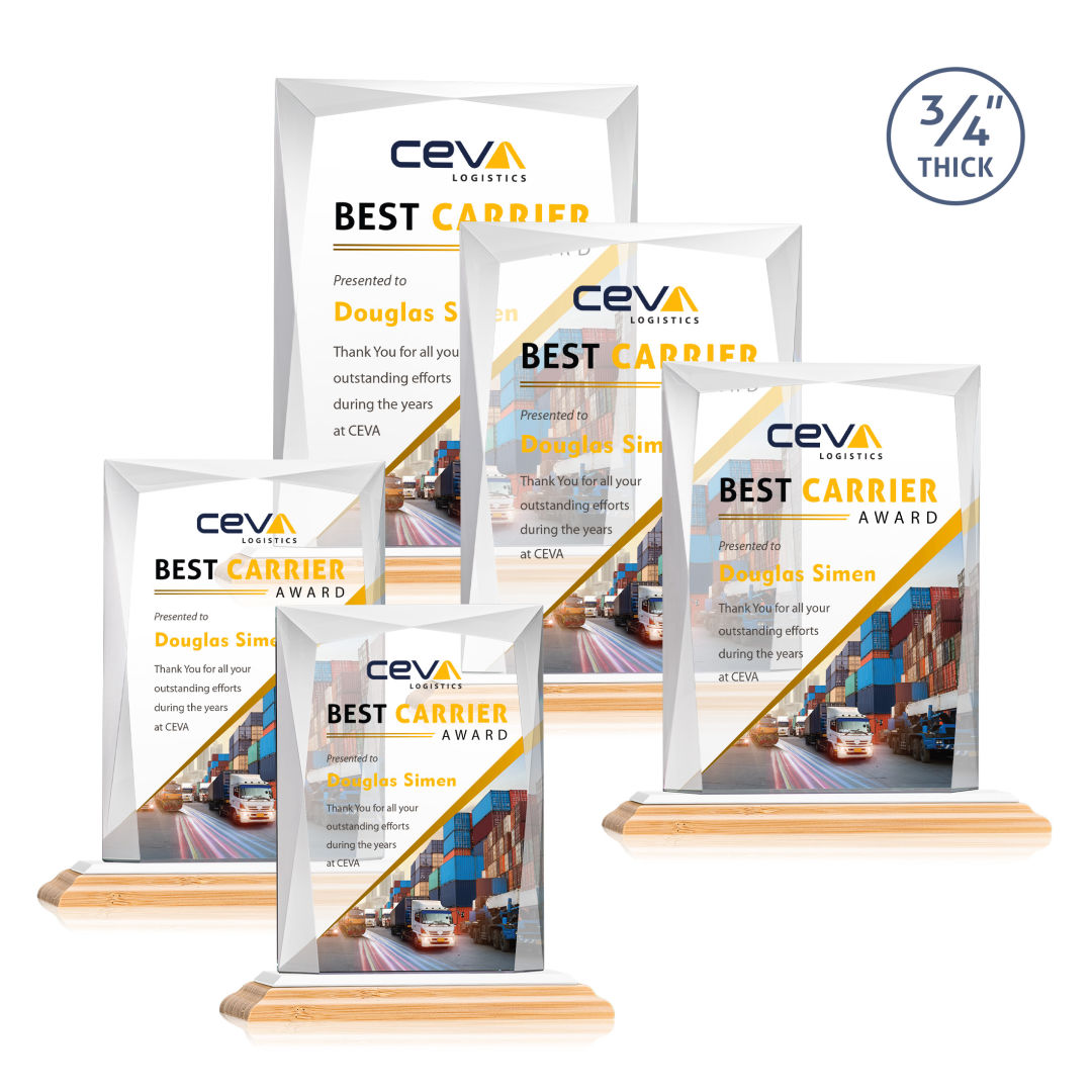 Messina VividPrint™ Award - Bamboo/White