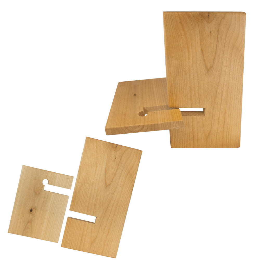 6" x 12" Red Alder Cell Phone/iPad Easel 4