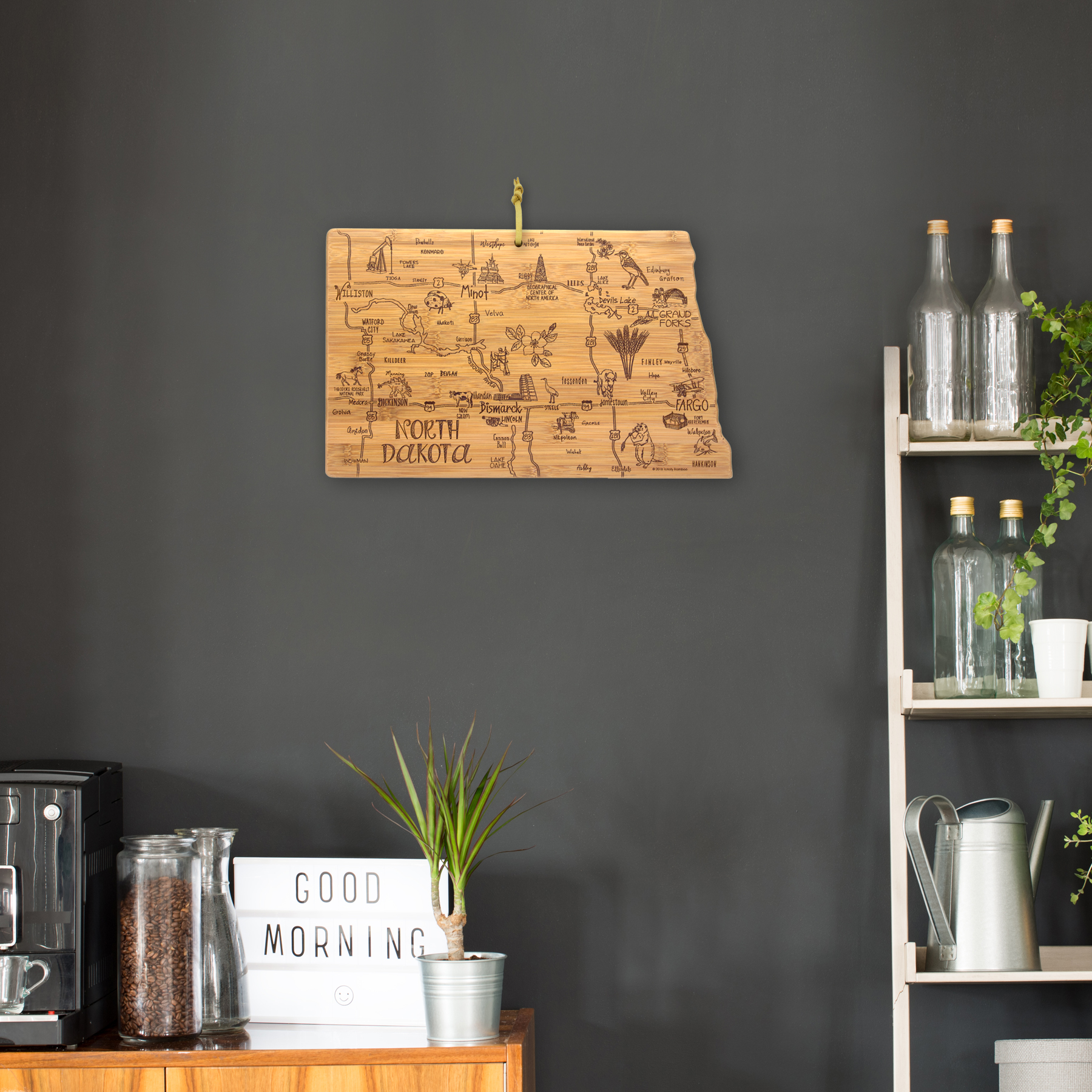 Destination North Dakota Cutting & Serving Board 9