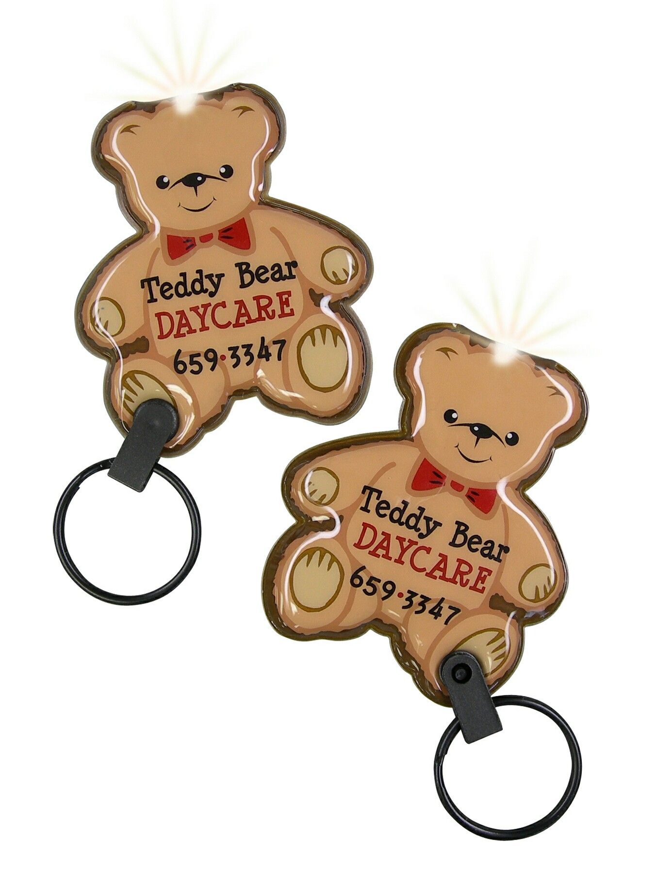 ShapeLights™ Color-A-Shape Key Ring Flashlight (Teddy Bear) 3