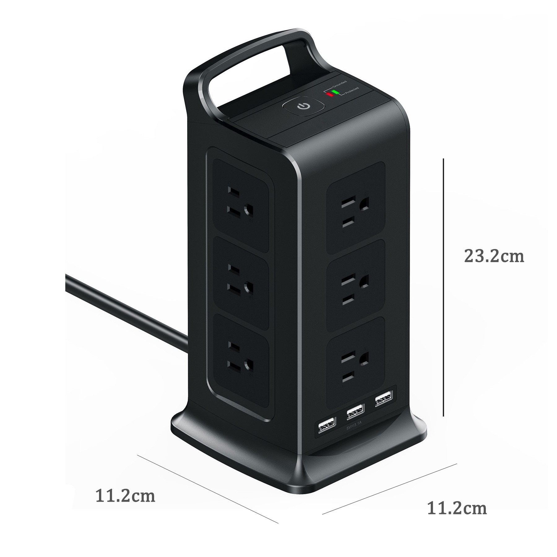 Power Strip with 12 Outlets 3 USB Ports 2