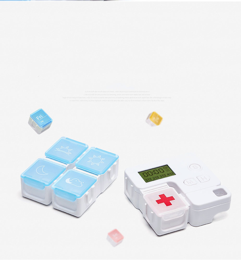 5 Compartment Pillbox with Alarm 2