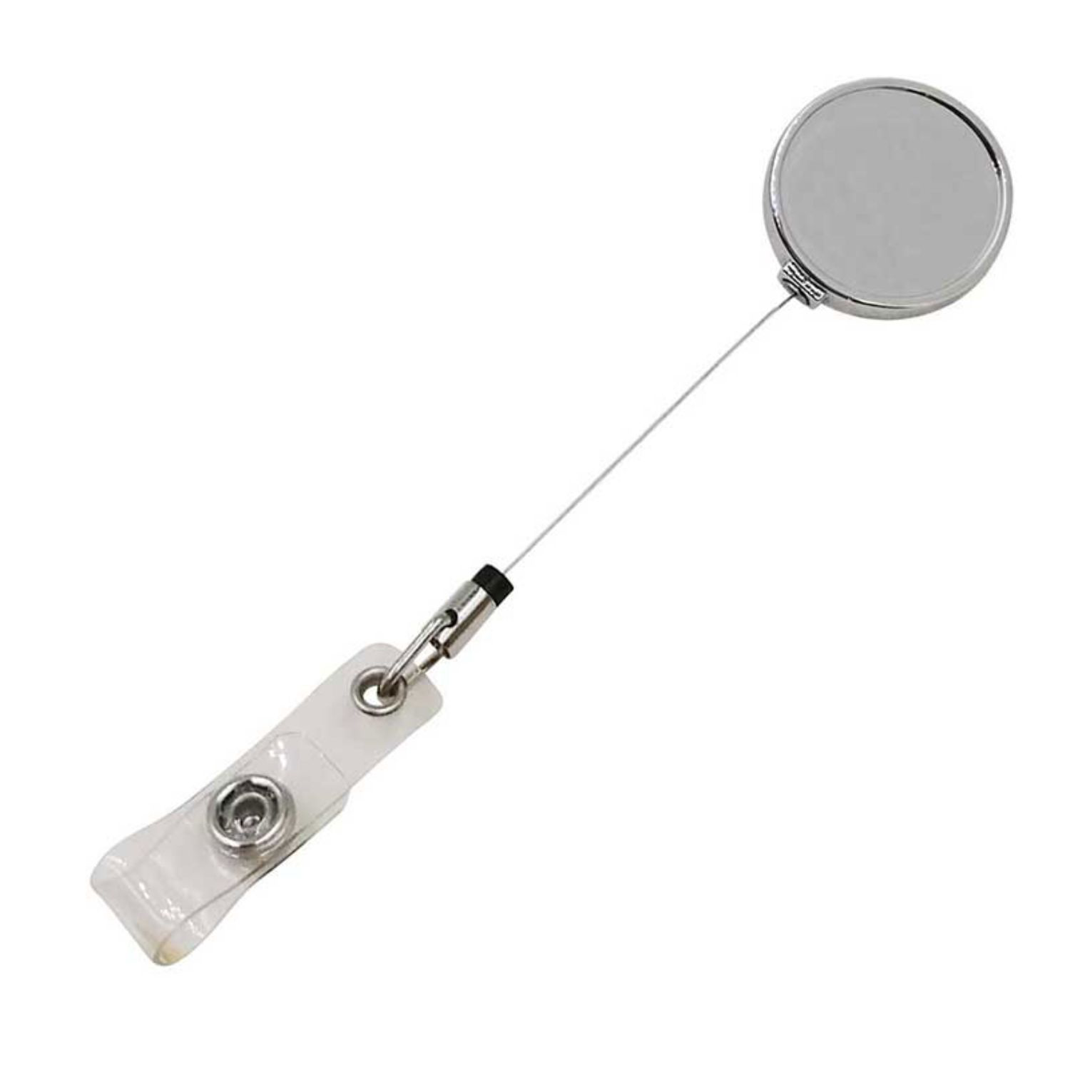 Zinc Alloy Big Logo Round Badge Reel Holder w/ Belt clip 3