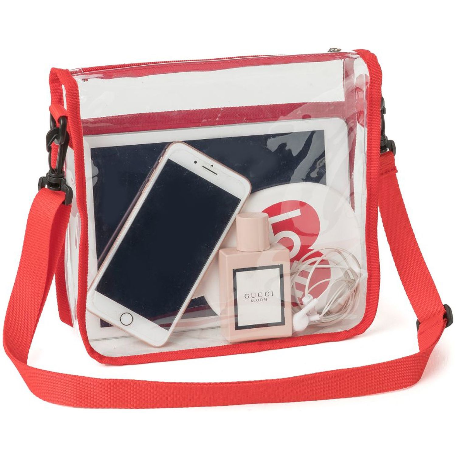 Stadium Approved Purse Tote Bag Clear PVC Transparent Crossbody Bag 7