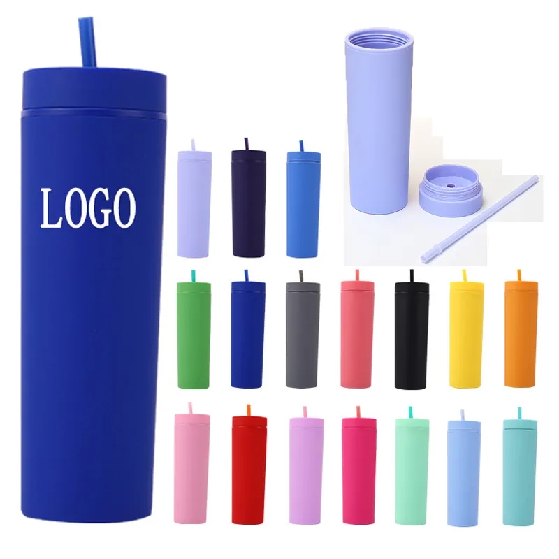 16oz Double Wall Skinny Tumblers 10