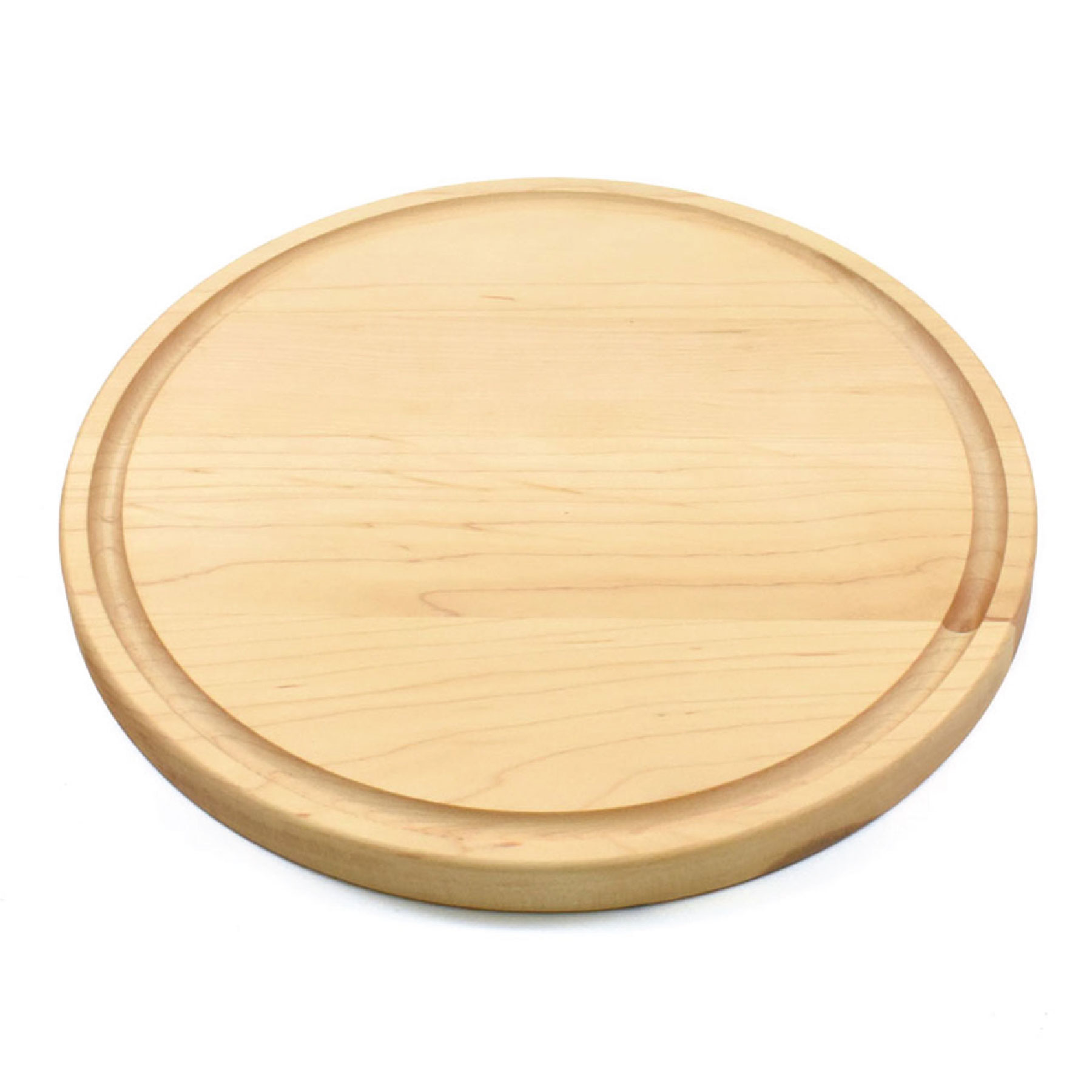13 1/2" Maple Round Cutting Board with Juice Groove 3