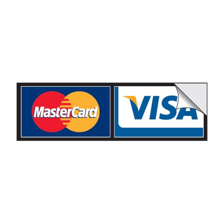 2-Logo Horizontal Credit Card Decal