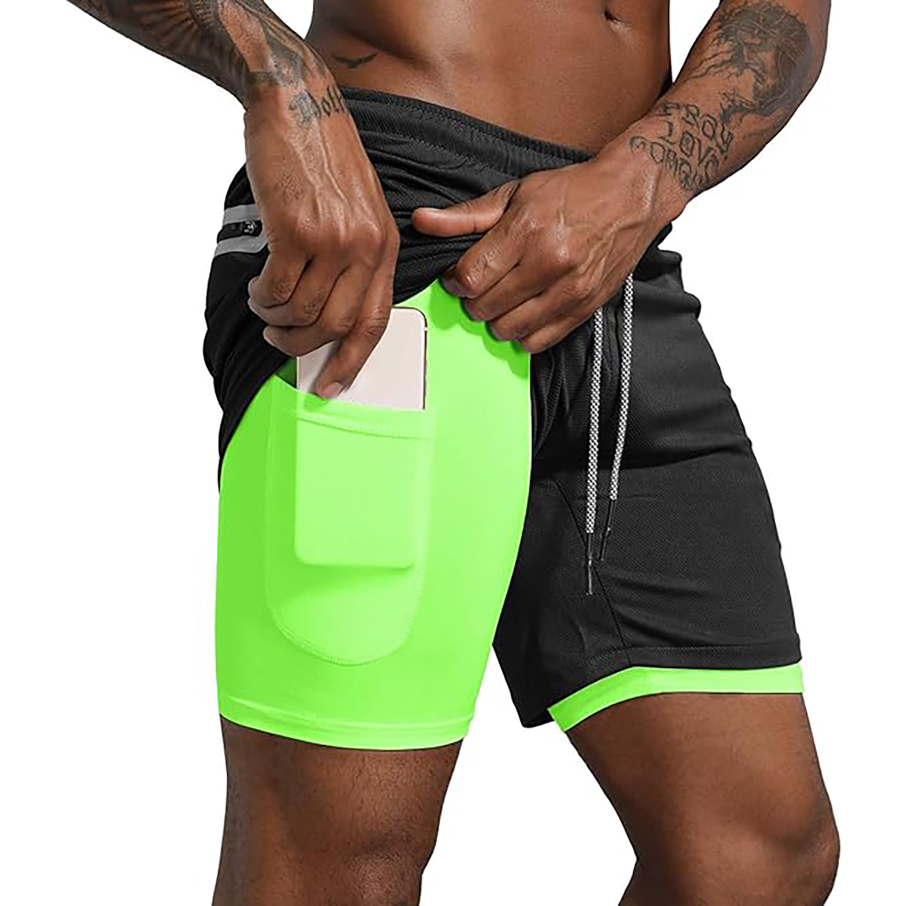 Men's 2 in 1 Workout Running Shorts 20