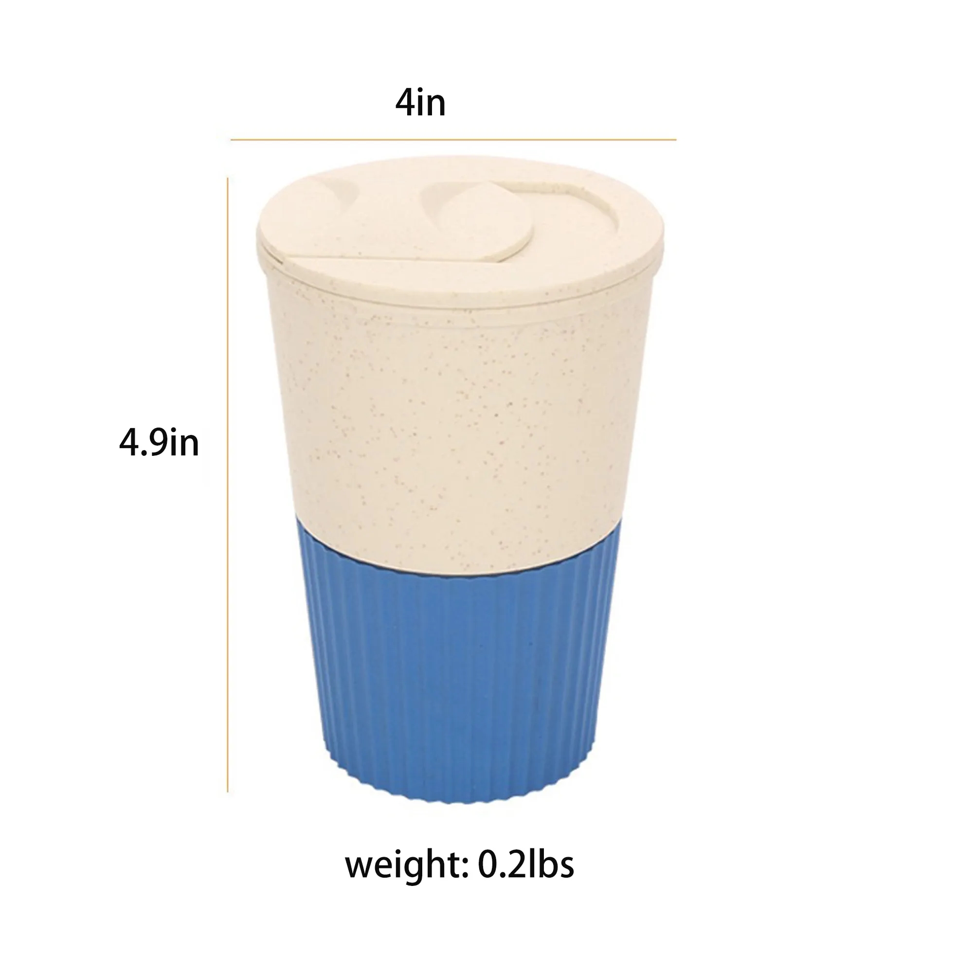 500ml Wheat Straw Coffee Water Milk Tea Cup MOQ10pcs, custom stadium cup with logo imprint 4