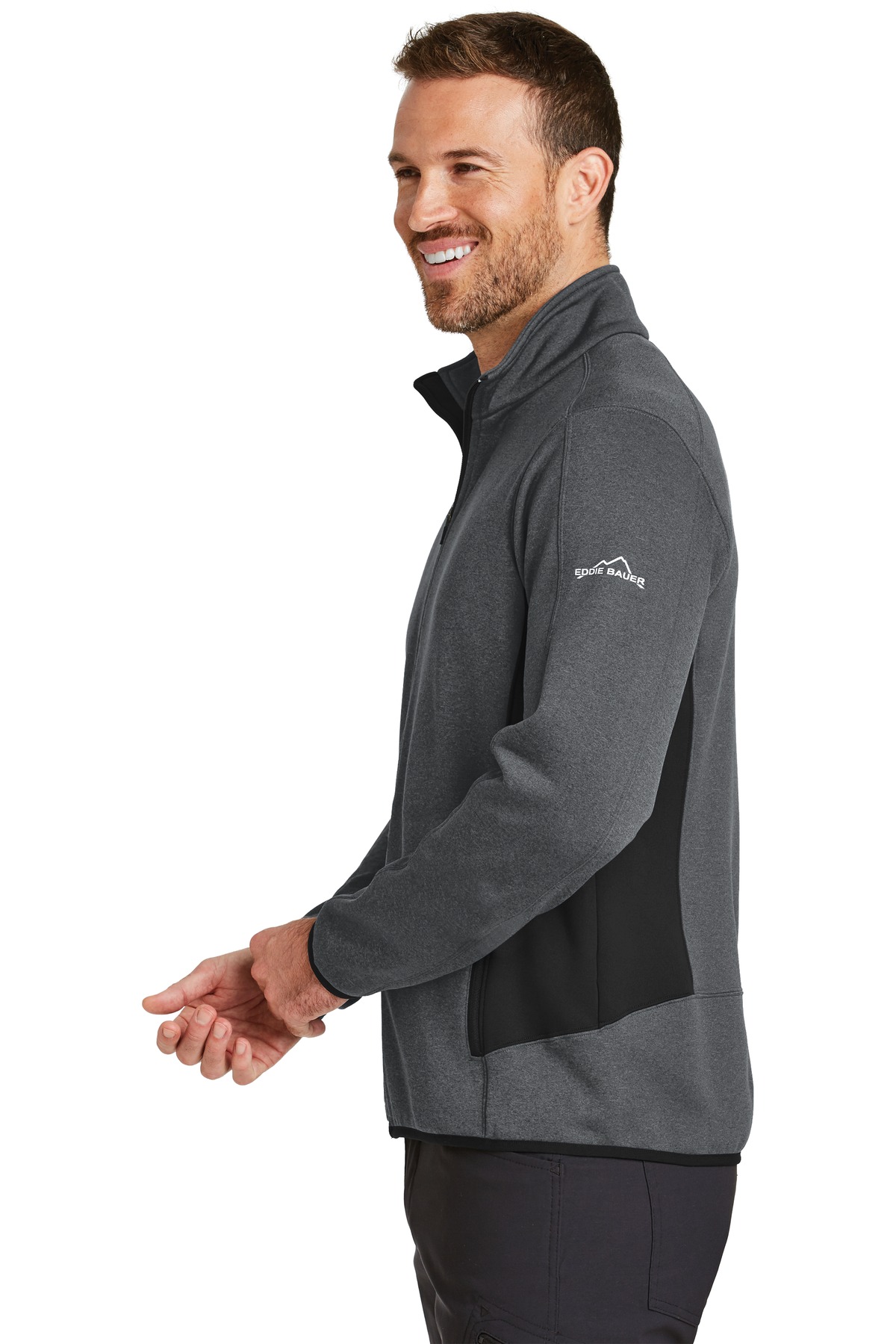 Eddie Bauer Full-Zip Heather Stretch Fleece Jacket. EB238 5