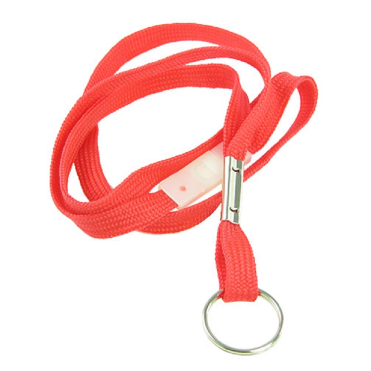 3/8" x 36" Flat Nylon Breakaway Lanyard with Split Ring 6