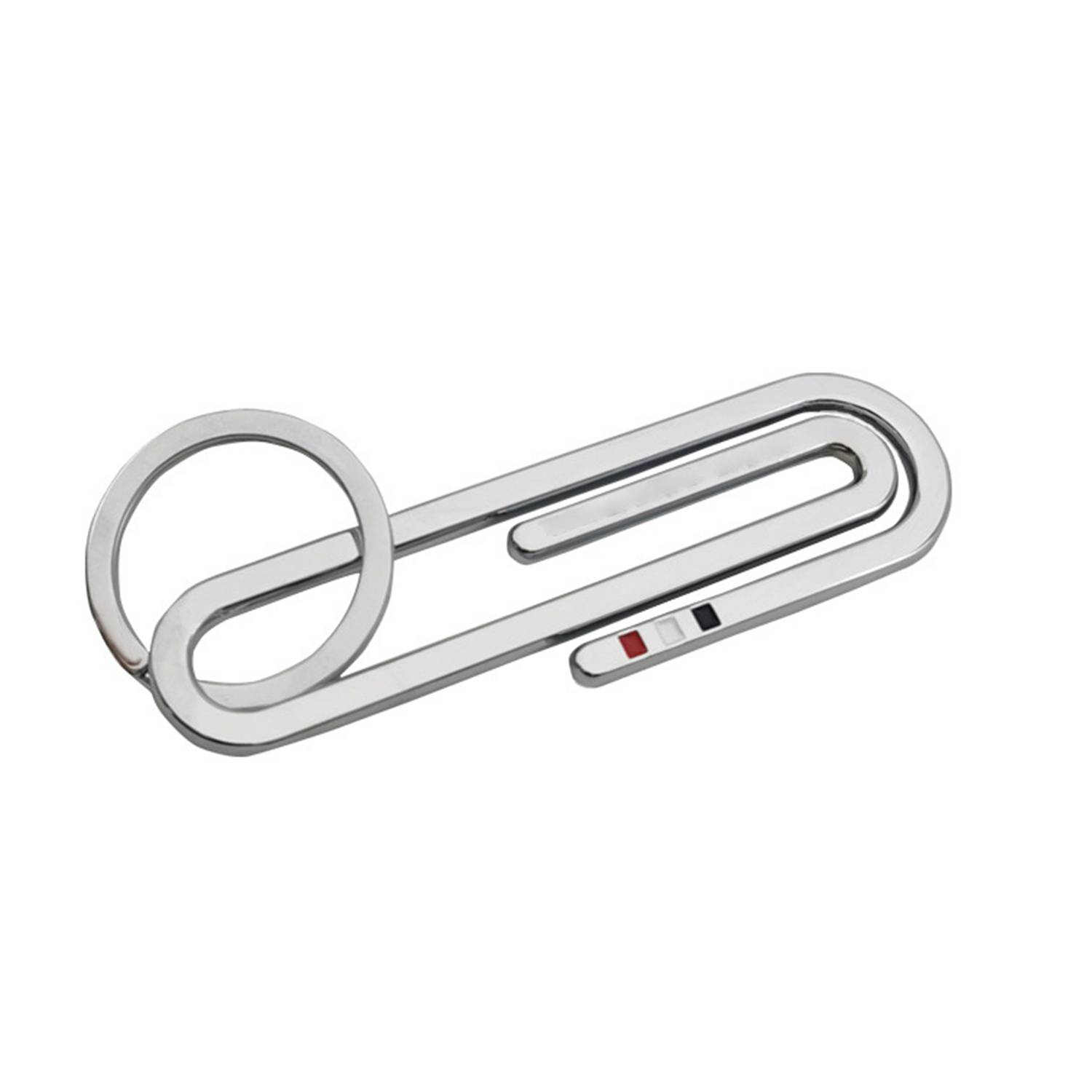 Zinc Alloy Paperclip Keychain 3