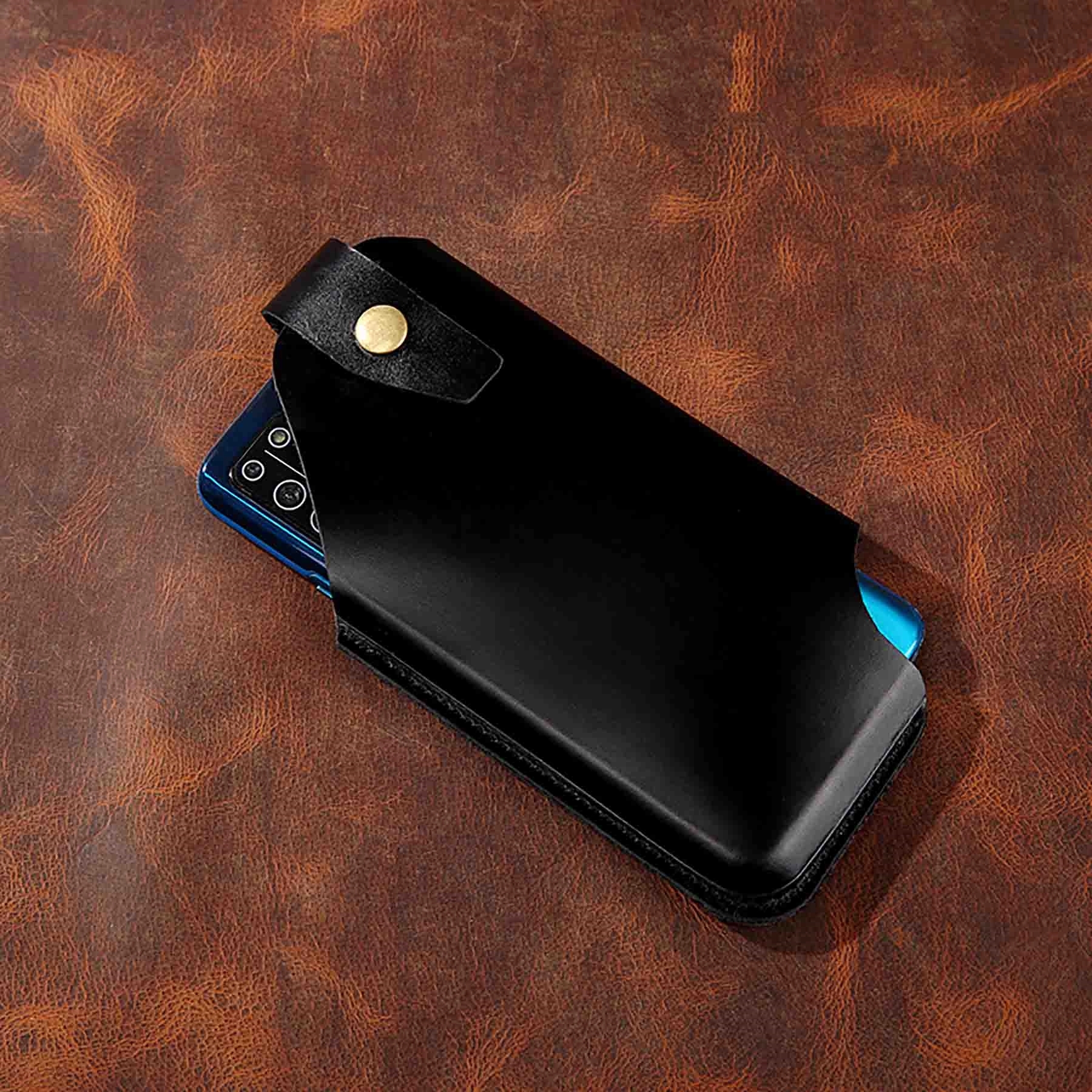 Leather Phone Holster With Belt Clip Loop 8