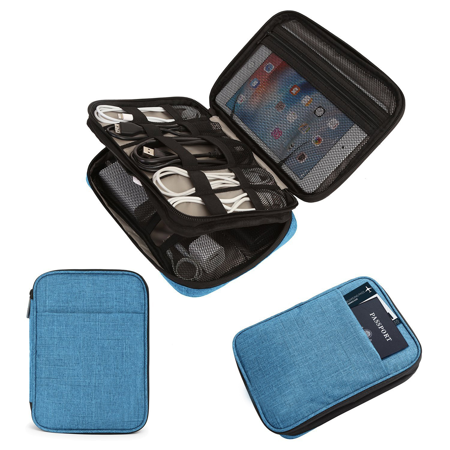 Double-Layer Travel Cable Organizer Electronic Accessories 3