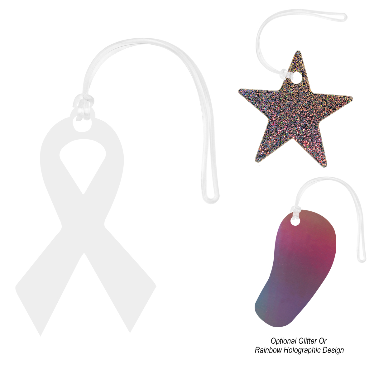 Acrylic Bag Tag - Custom Shapes 9" 2