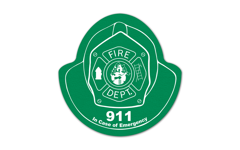 Fire Helmet Vinyl Jar Opener 29