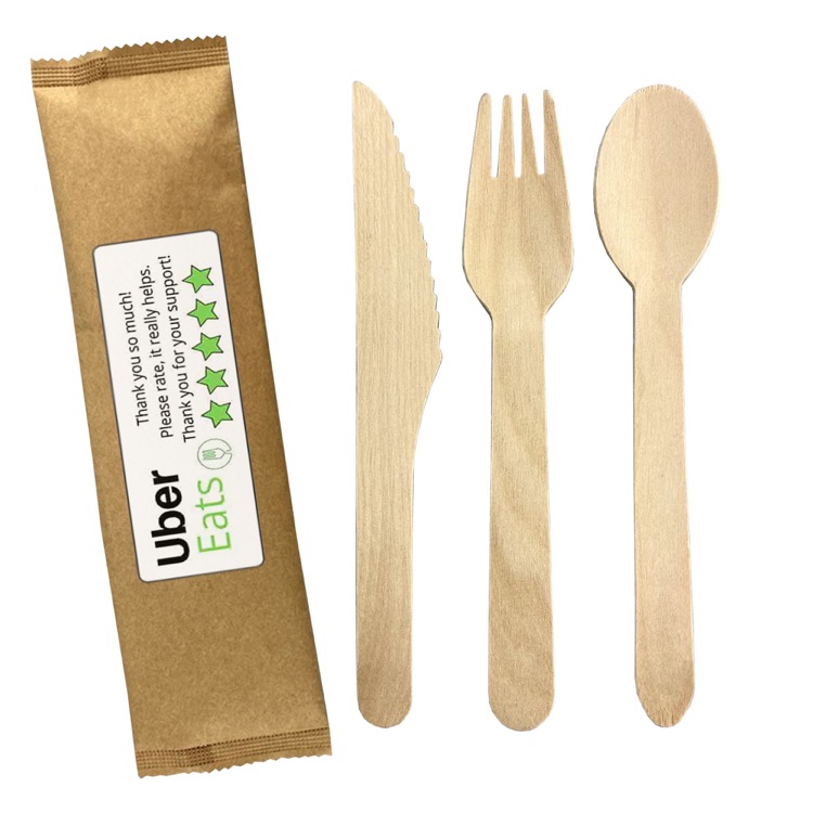 2pcs Wooden Cutlery Set 2