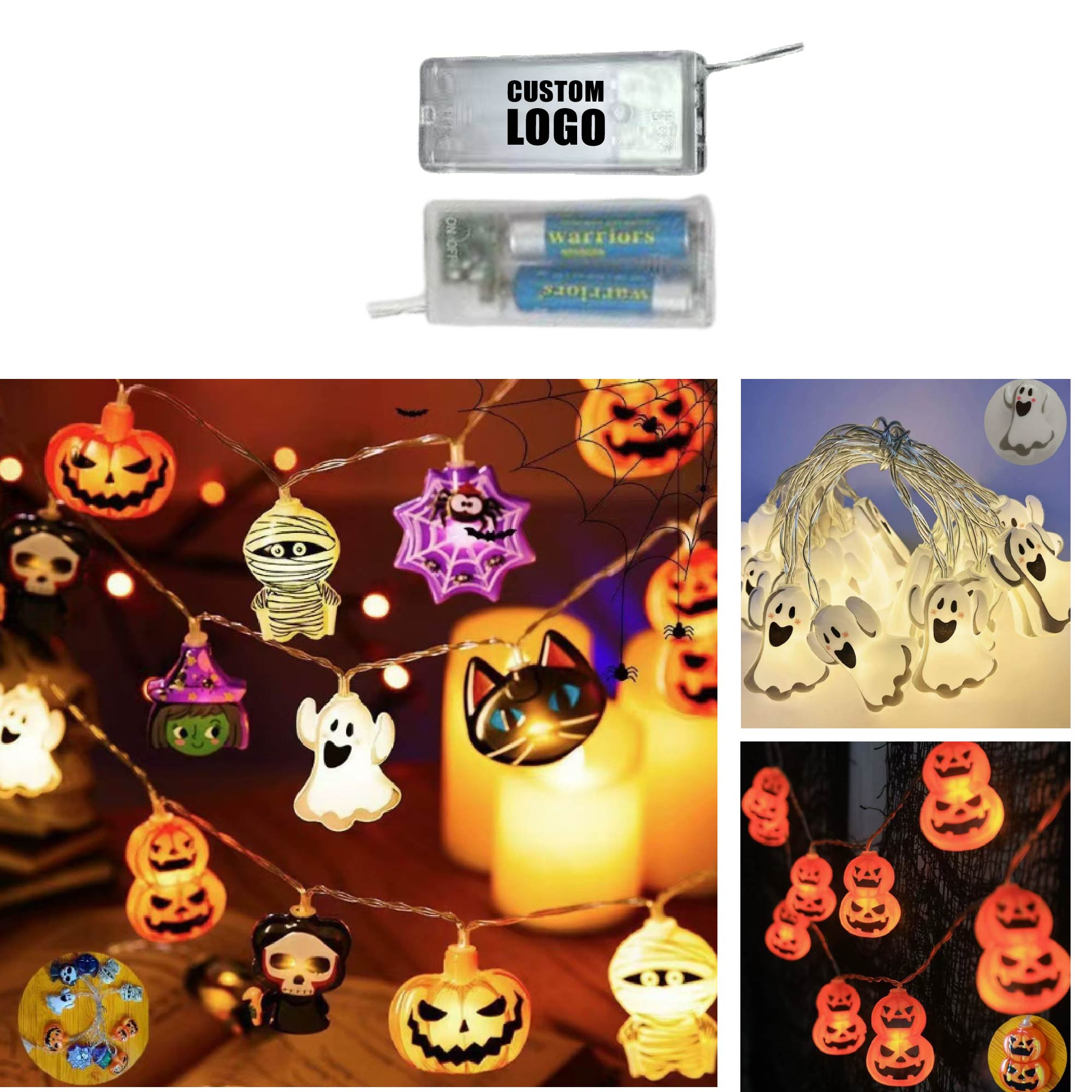 MOQ 10 pcs Pumpkin Lantern String Lights 3