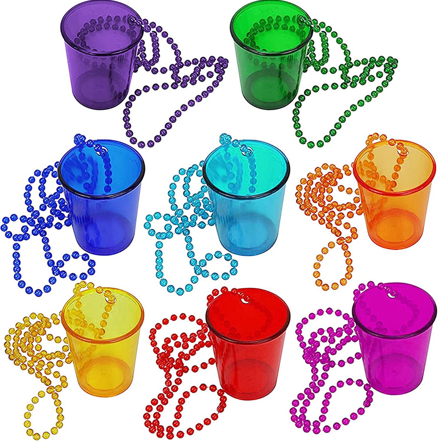 2 Oz Party Beaded Necklace Cups 2