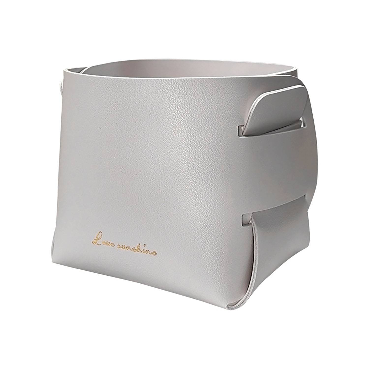 Detachable Leather Storage Basket 10