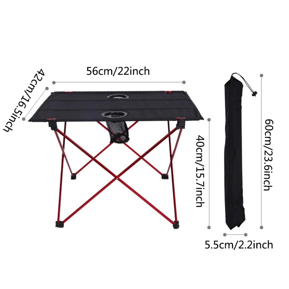 Outdoor Folding Table Aluminum Alloy Portable Lightweight 5