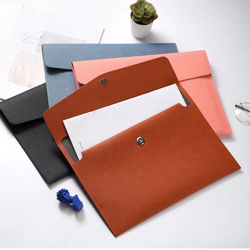 Custom PU Commercial A4 Portfolio File Holder Envelope 3