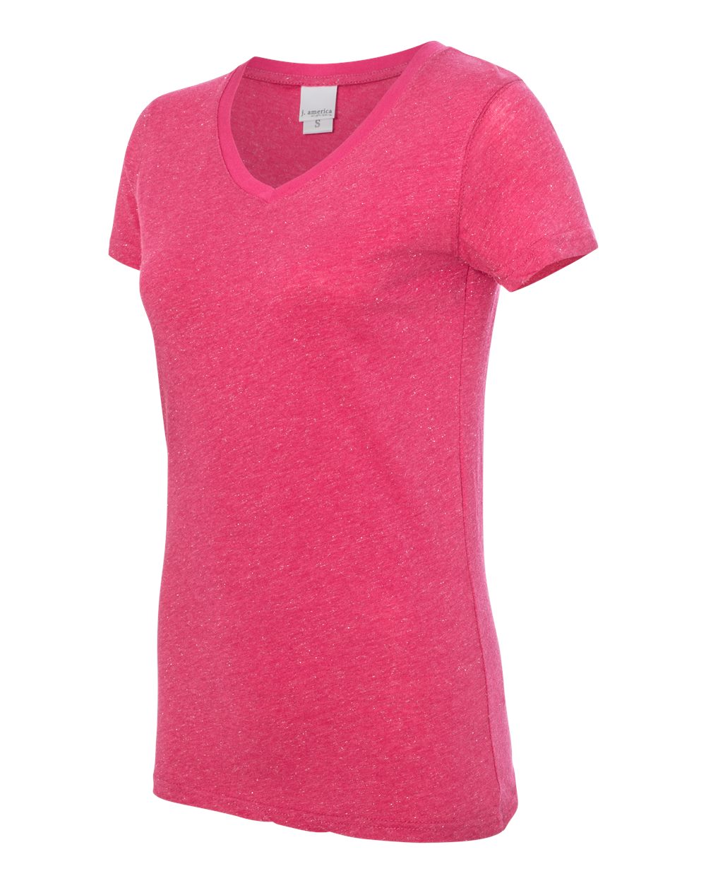 Women's Glitter V-Neck T-Shirt - 8136 18