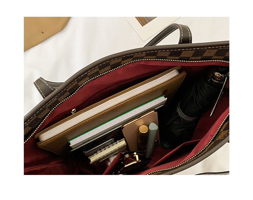 Plaid Tote Bag, custom tote bag with logo imprint 3