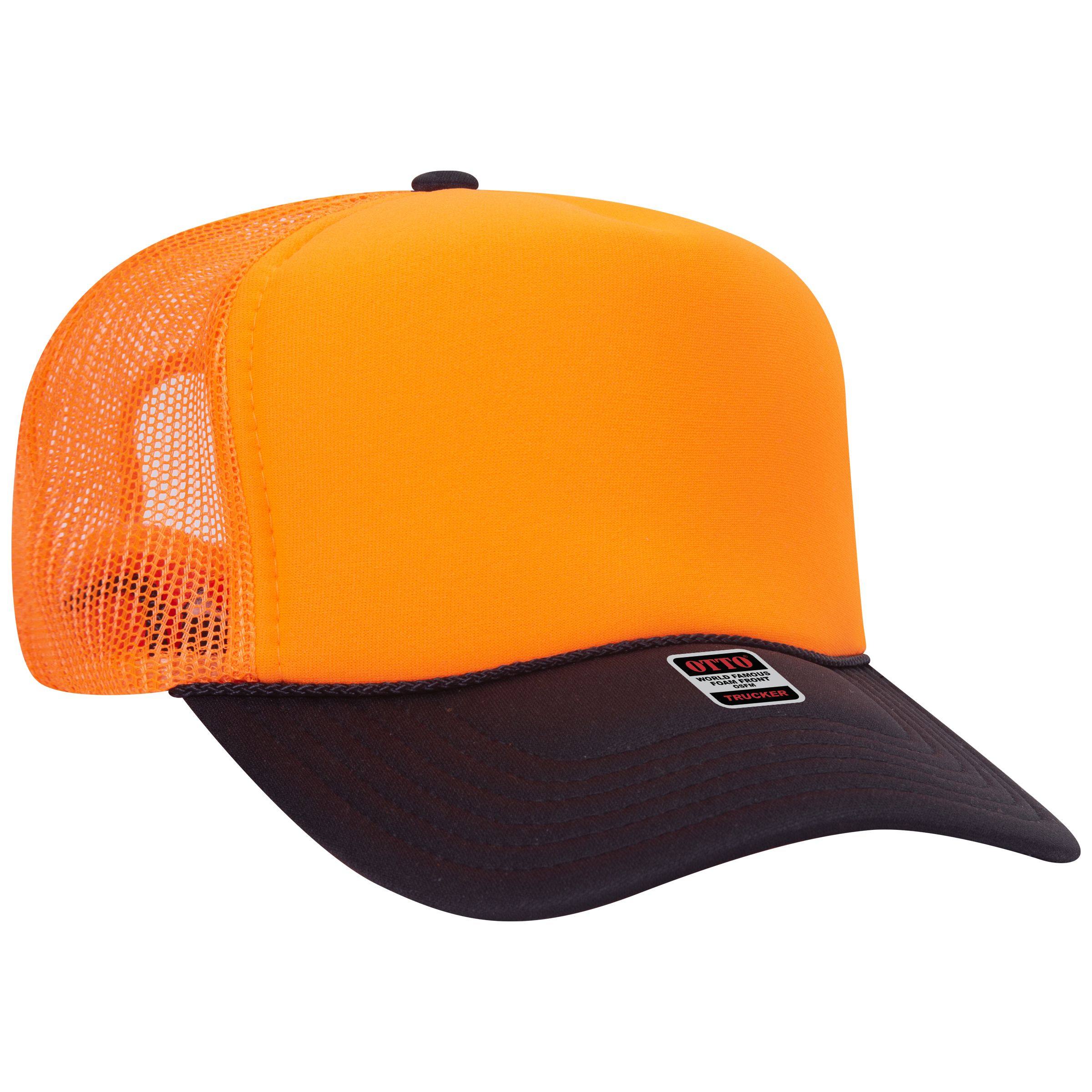 OTTO CAP® 5 Panel High Crown Mesh Back Trucker Hat 215
