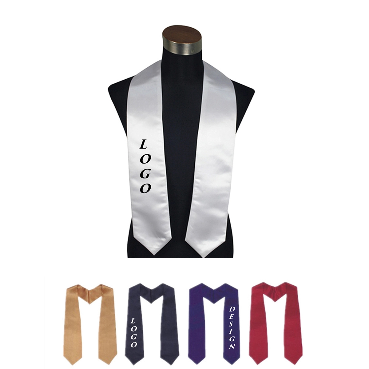 Professional Graduation Gown Cap Stole MOQ 50PCS 3