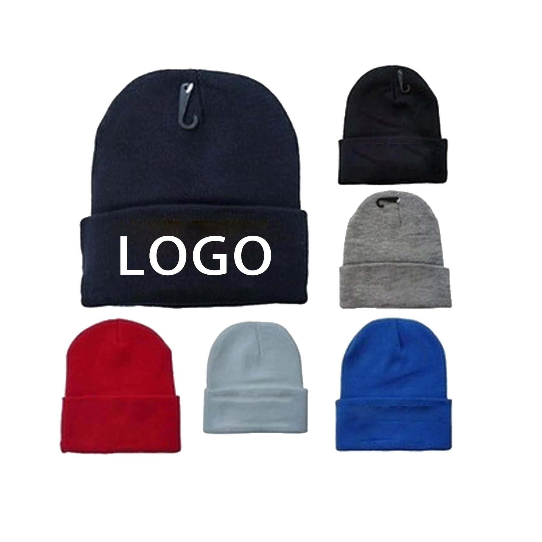 Knitted Beanie Embroidered Winter Hat 1