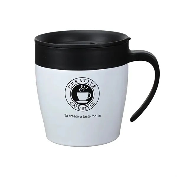 12 oz Insulated Coffee Mug with Handle and Lid Included 4