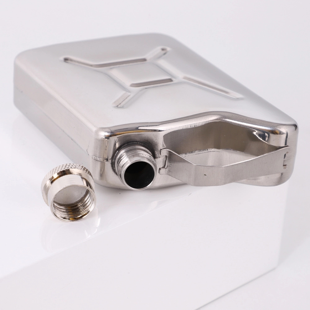 5 oz Oil Drum Shape Stainless Steel Leakproof Liquor Flask 2