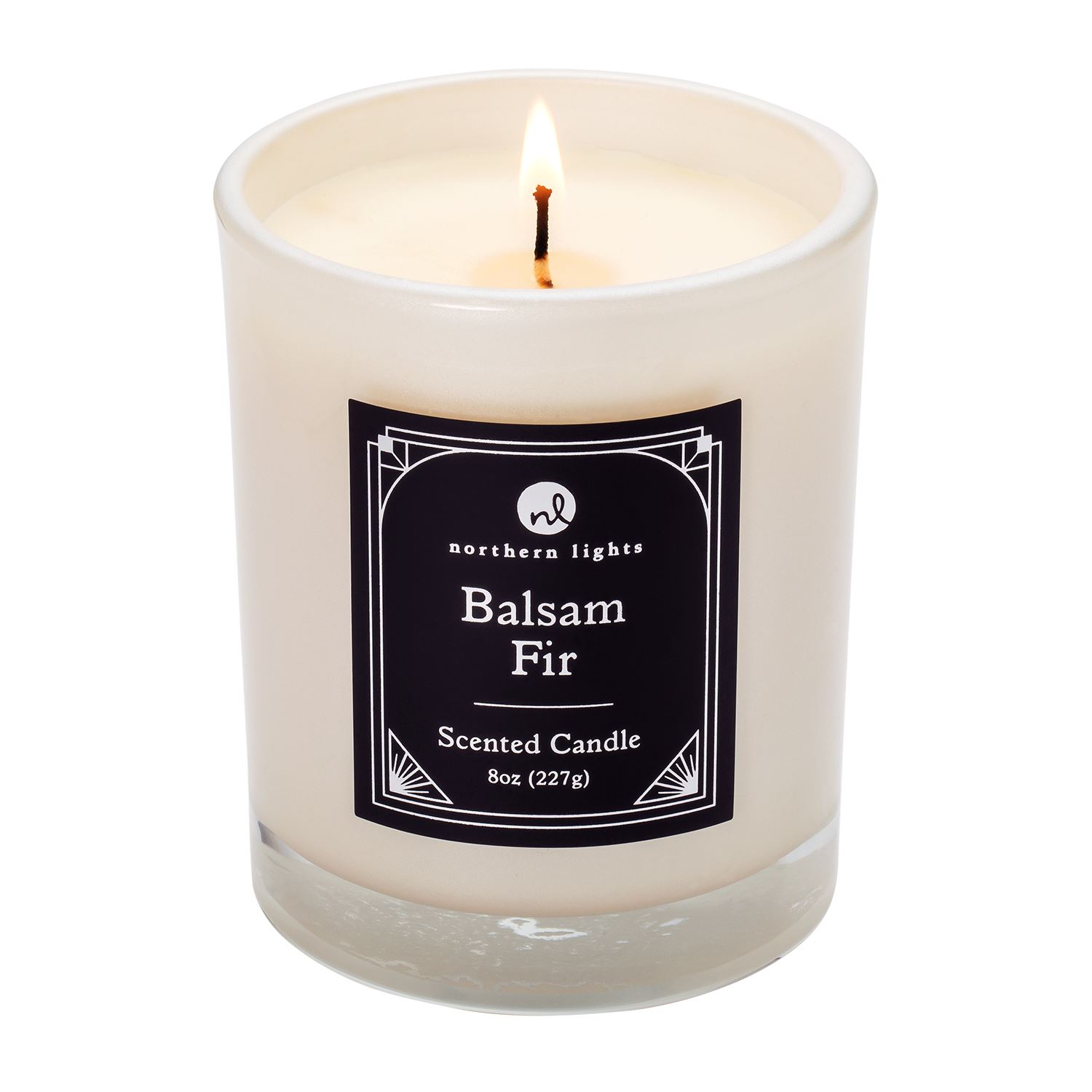 Zippo® Champagne Rechargeable Candle Lighter & 8 oz Balsam Fir Candle Gift Set 5