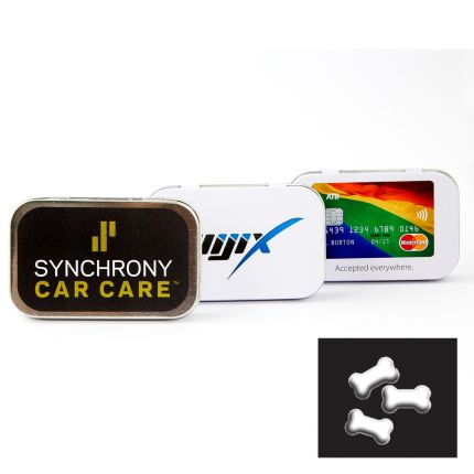 Rectangular Tin with Bone Shaped Mints 4