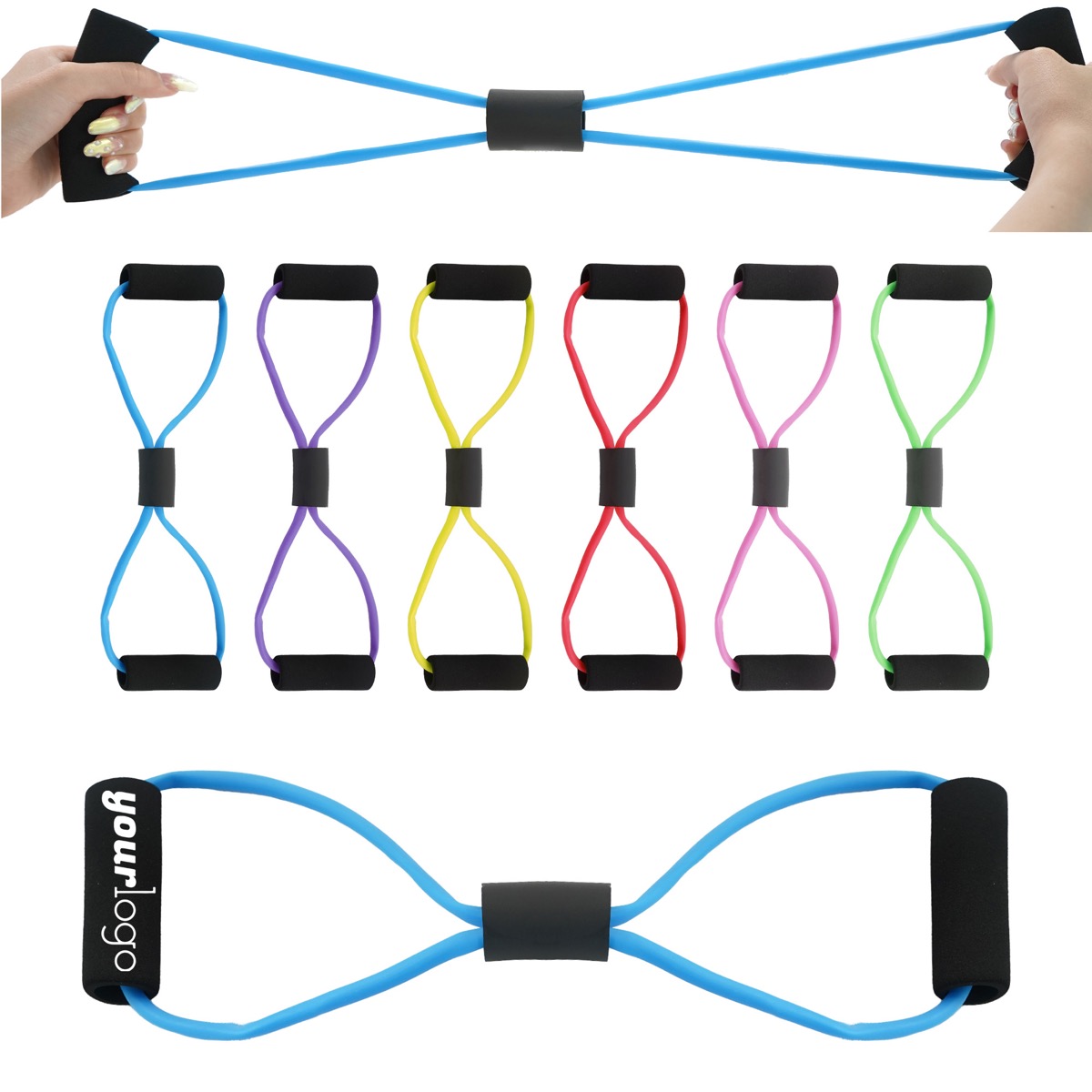 Figure 8 Exercise Chest Expander Resistance Training Band 6