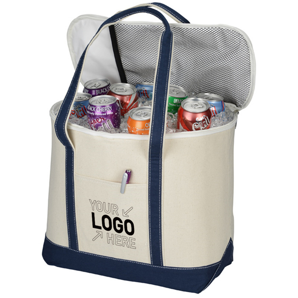 Large Cotton Canvas Cooler Bag 5