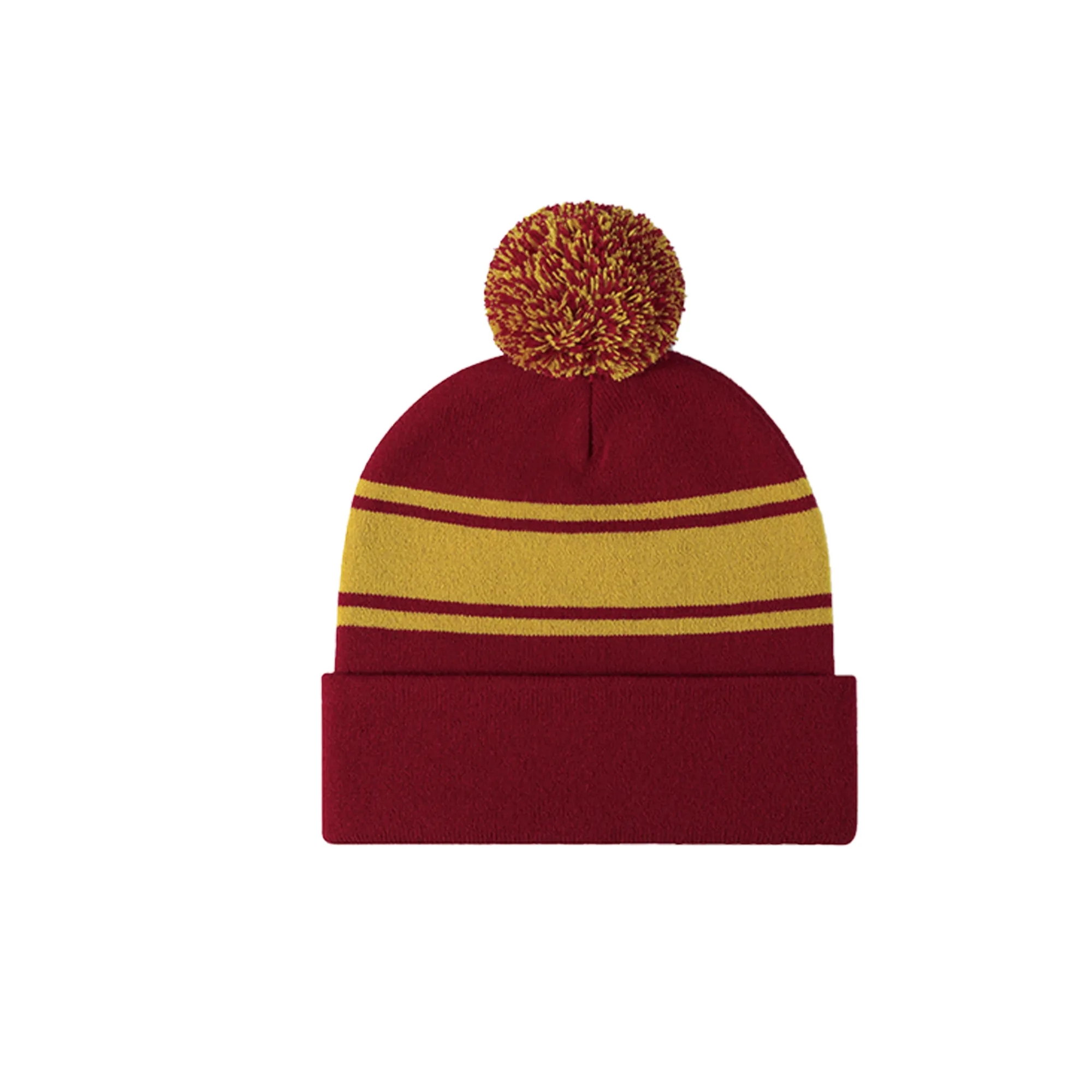 Pom Jacquard Knitted Hat 7