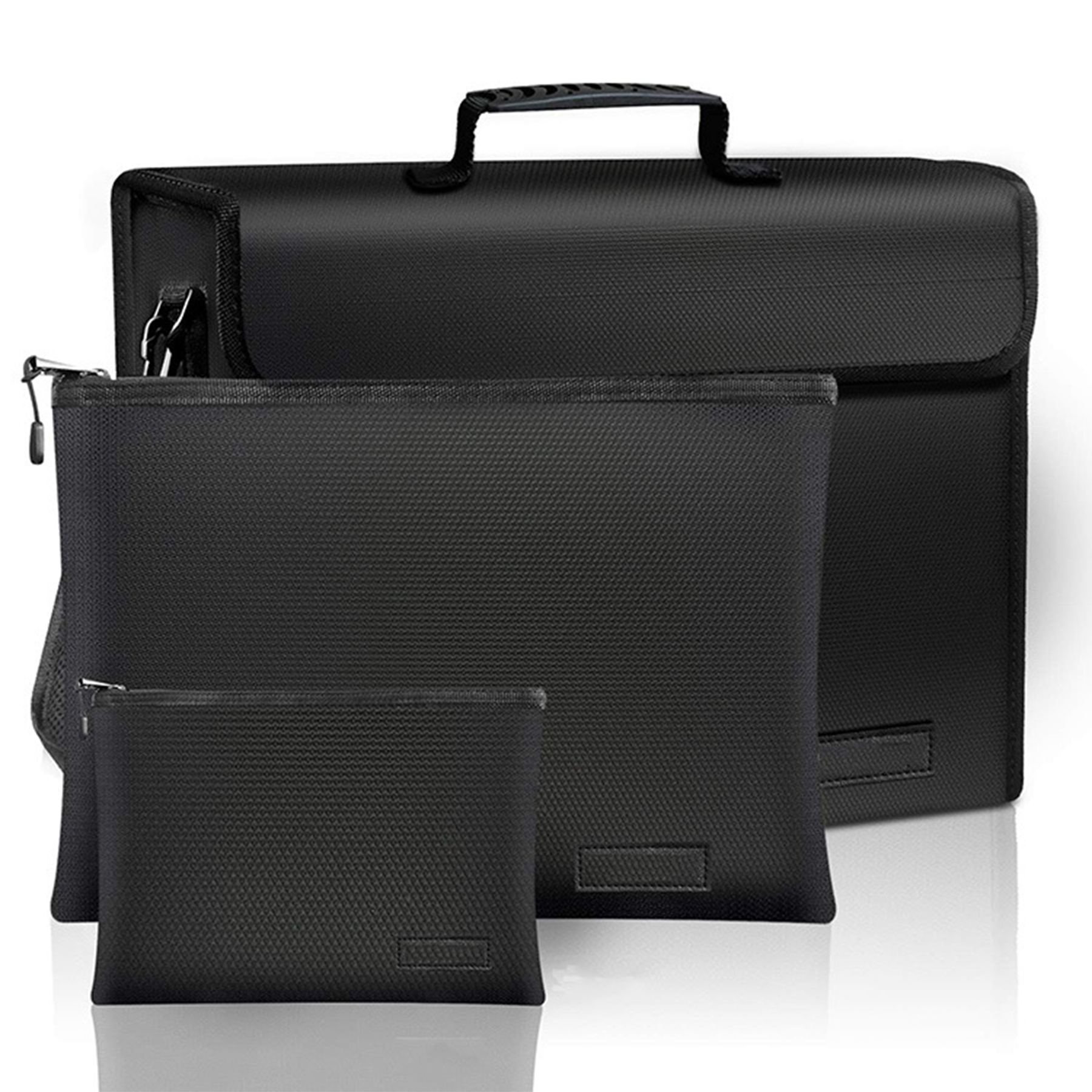 3 Pack Fireproof Document Bags Set