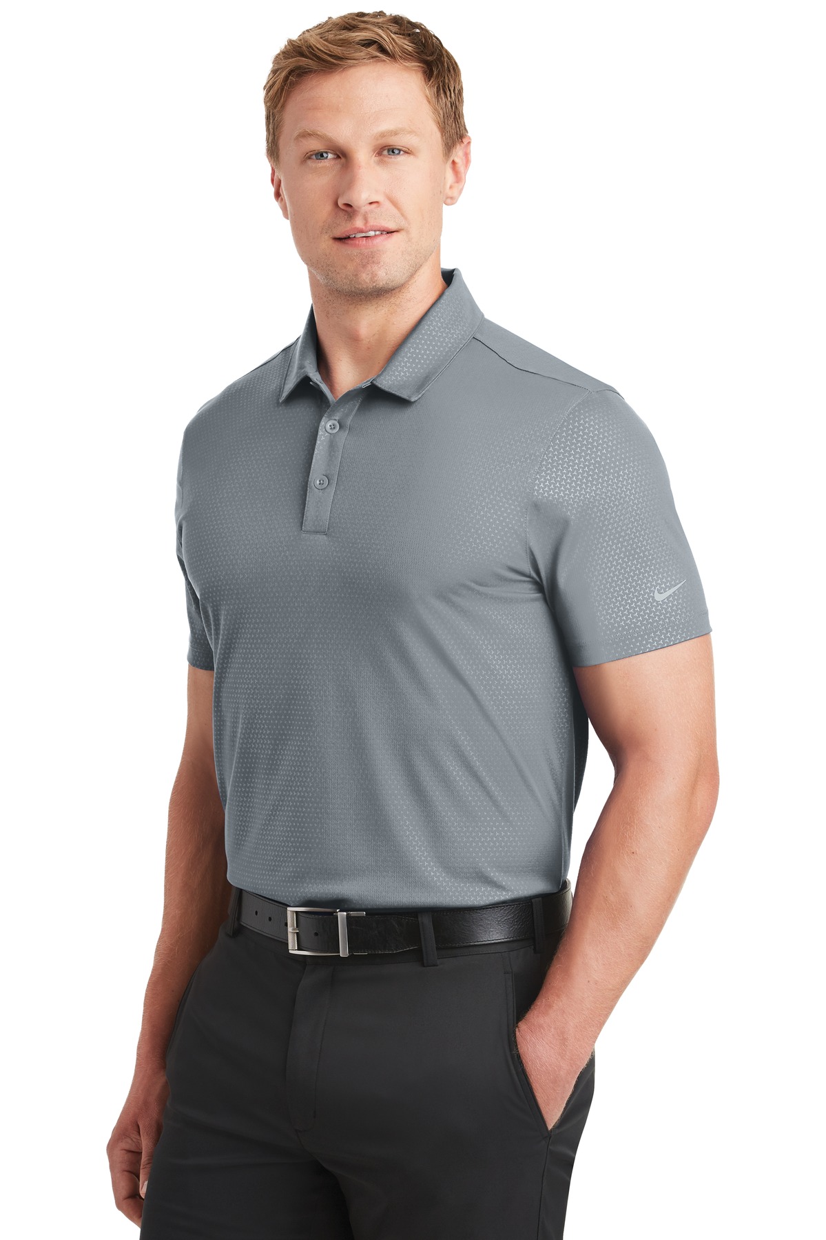 Nike Dri-FIT Embossed Tri-Blade Polo. 838964 36