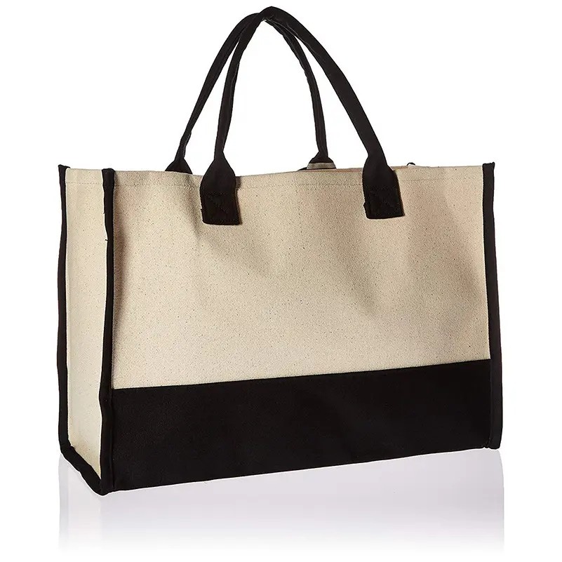Reusable Handle Shopping Canvas Tote Bag 6