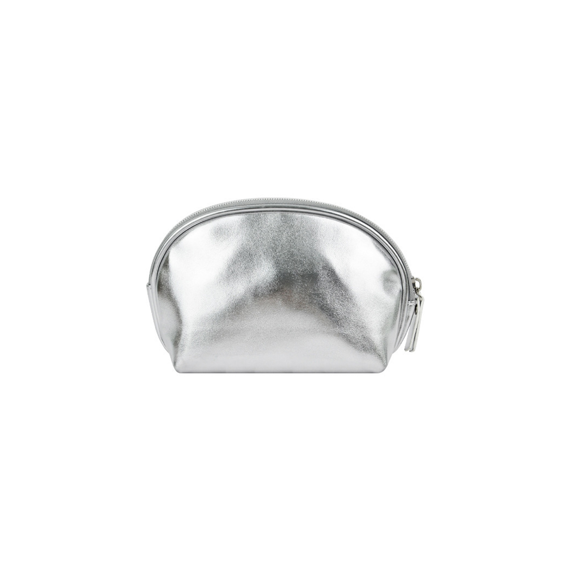 Silver PU Cosmetic Organizer Set With Zipper 9